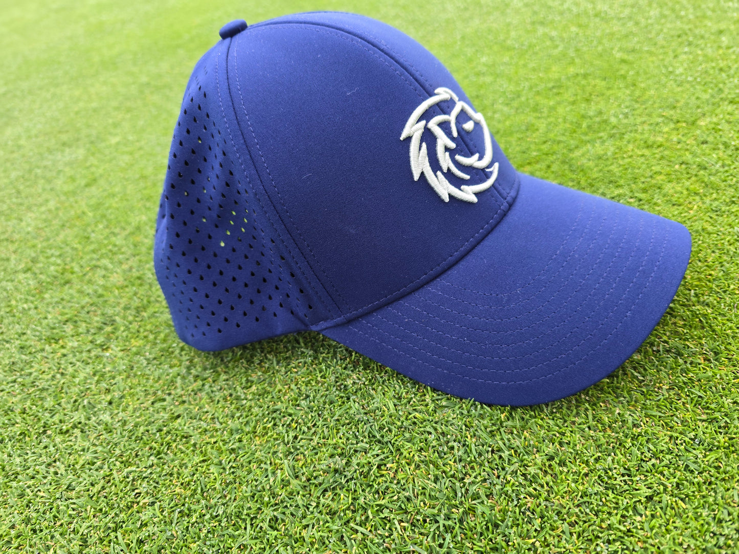 Navy Hat with Yellow Logo (MOQ 50)