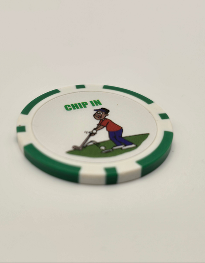Poker chip golf marker (MOQ 100)