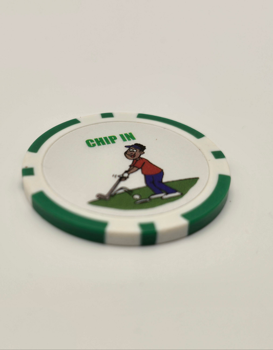 Poker chip golf marker (MOQ 100)