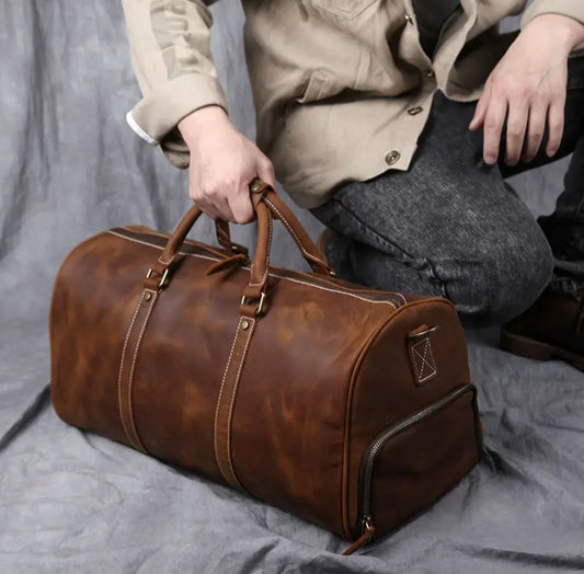 Leather Carry Bag MOQ 100